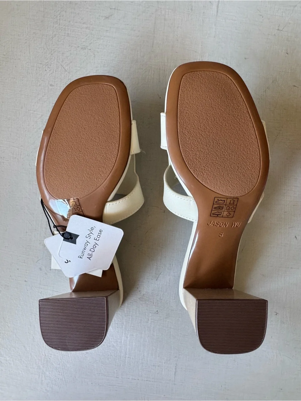 NWT Jason Wu Genuine Leather Block Heel Sandals